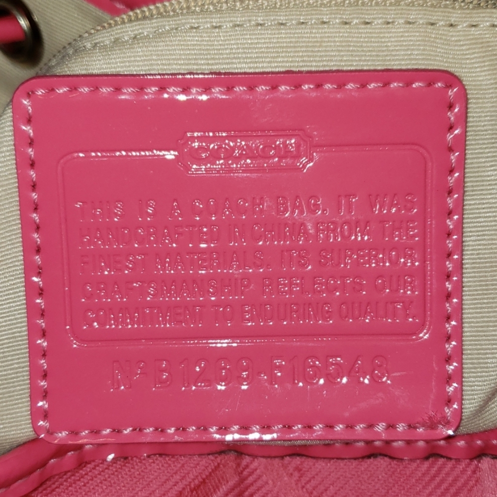 Coach Kyra Daisy Signature Backpack in Hibiscus - Picture 8 of 8